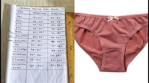 ladies underwear size 8